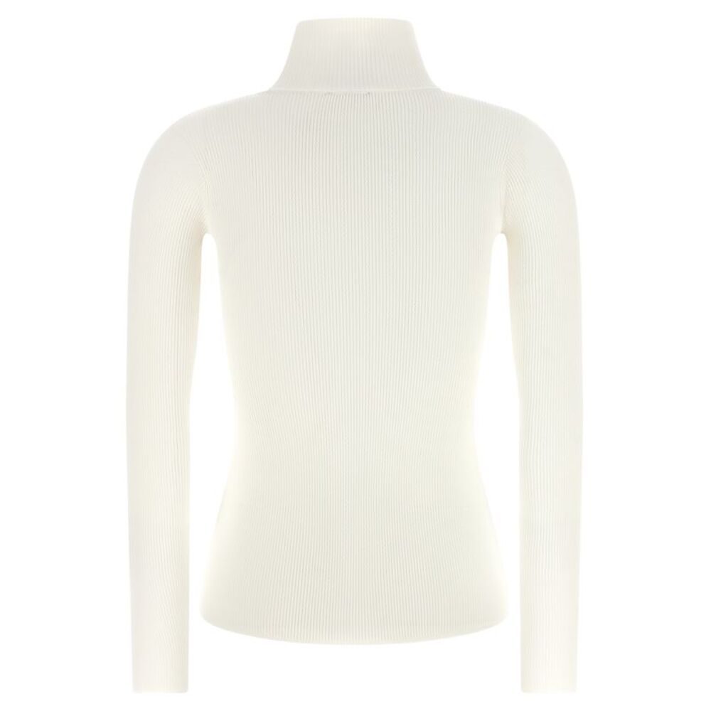 Elisabetta Franchi White Lycra Women's Cardigan - Picture 2 of 4
